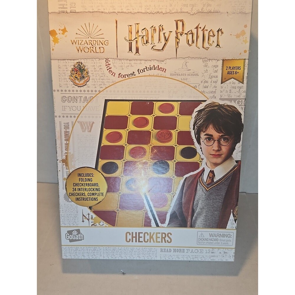 NEW Harry Potter Checkers Interlocking Wizarding World Warner Bros Ages 6+ NIB